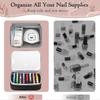 Nagellack-Organizer-Koffer Rucksack für 96 bis 100+ Flaschen(15ml/0,5 fl. oz.) UV-Nagellampe, Nagel-Organizer und Aufbewahrung