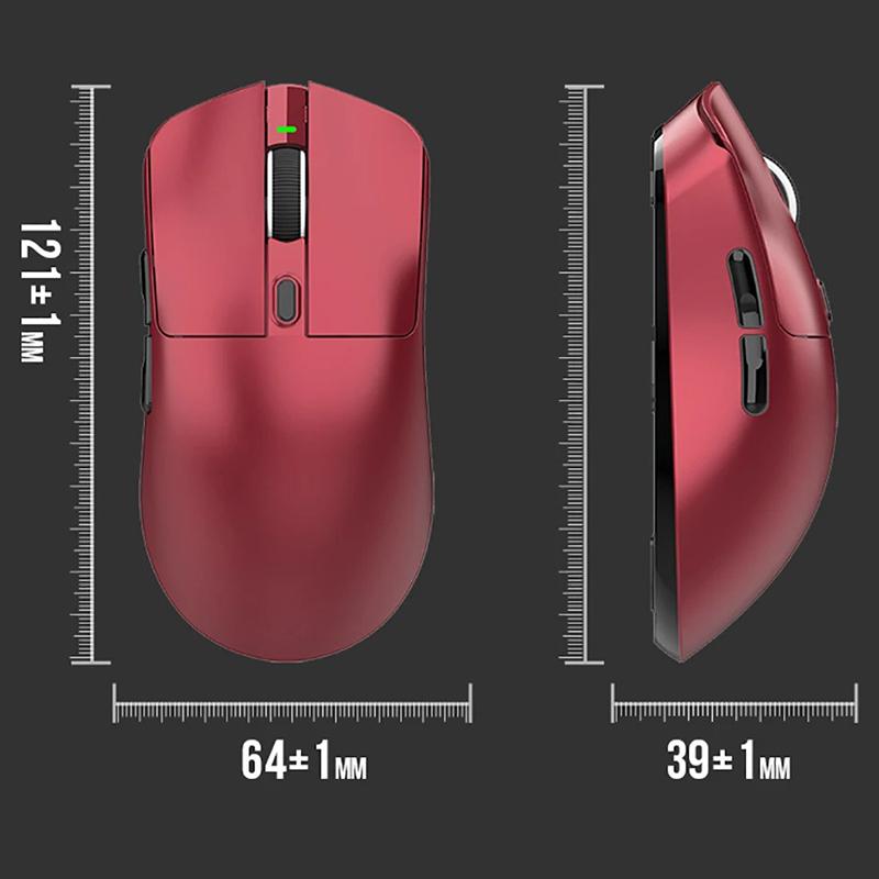 Rechargeable 12000DPI Wireless Mouse with Charging Dock Bluetooth 2.4G Wired Tri-Mode RGB Ergonomic Ultra-Light PC Gaming Mouse