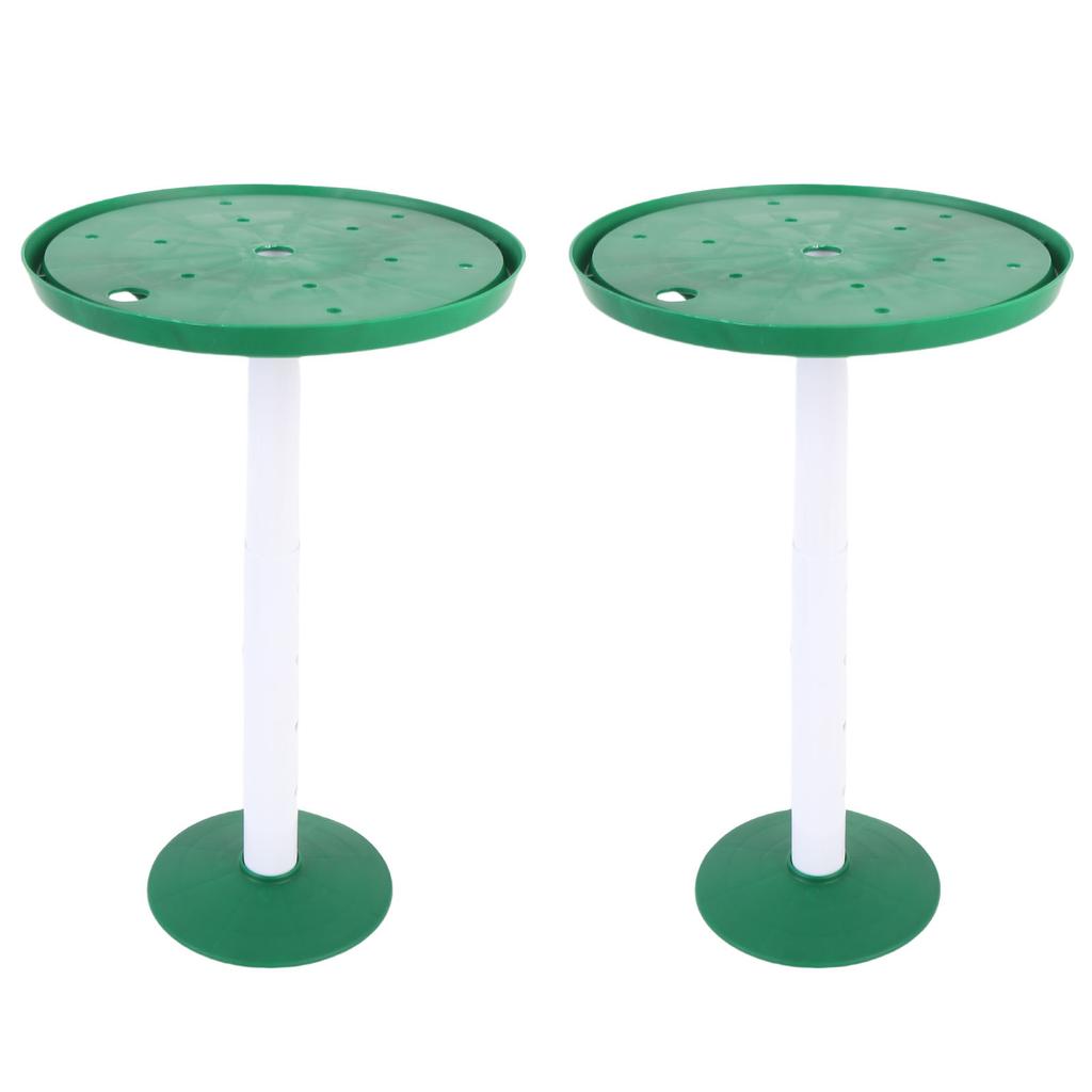 2 Sets Adjustable Height Plant Inserts with Drainage Hole Planter Filler Risers for Inside Flower