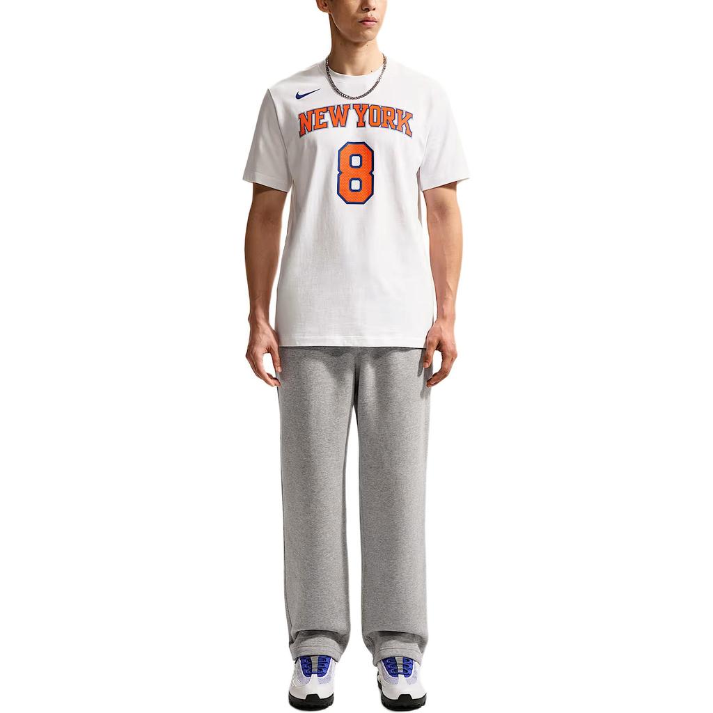 Nike NBA New York Knicks 8 Casual Cotton T-Shirt Men Tops DR6389-104