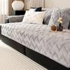 Luxury Solid Color Sofa Cushion Mat Four Seasons Universal Non-slip Dust-proof Warm Sofa Towel Couch Slipcover for Home Decor
