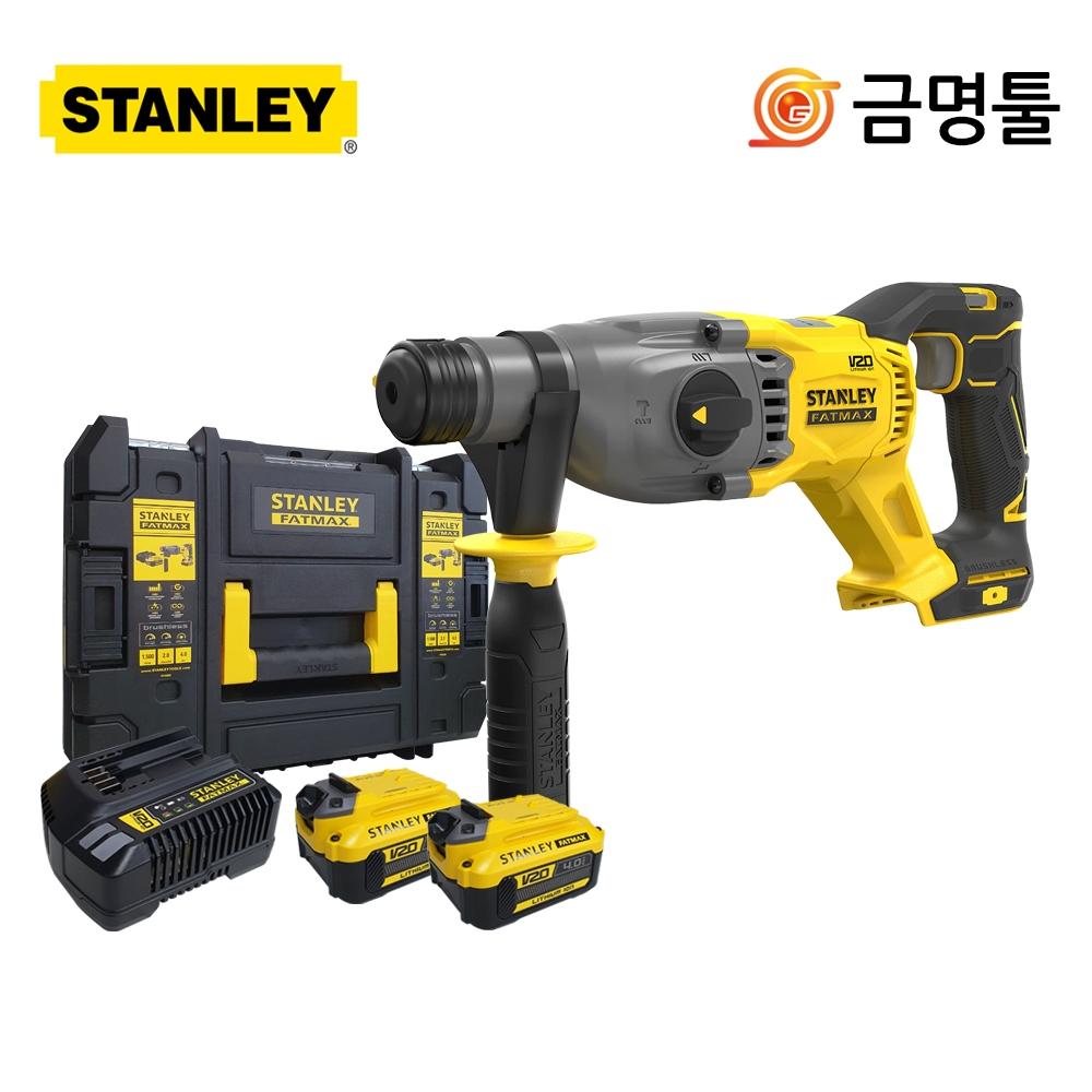 

Аккумуляторная ударная дрель Stanley SBH900M2K, 20 В, 4,0 Ач, 2 шт., двигатель BL, 3 режима, с функцией долбления