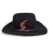 Men's Feathered Jazz Hat Fashionable Flat-top Hats Outdoor Leisure Gentleman's Cap Cowboy Caps