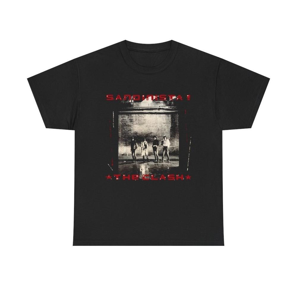 THE CLASH SANDINISTA! 80 BLACK T-SHIRT FULLSIZE Unisex T-Shirt S