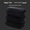 Pure Cotton Black Gym Towel with Custom Logo Design - Ideal for Gifts