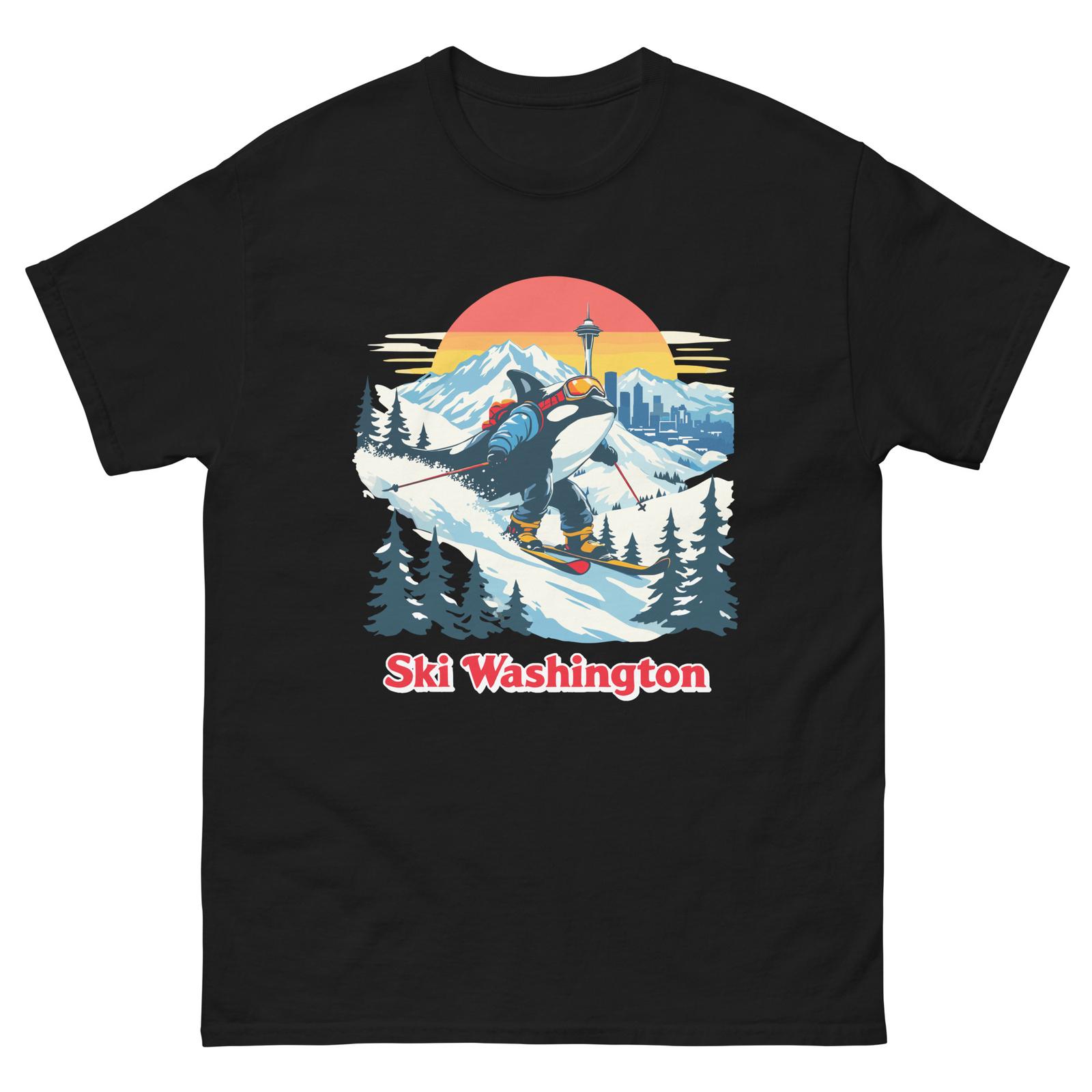 Ski Washington Orca Whale Unisex classic tee S