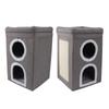Cat Cube House Multipurpose 3 Layers Large Space Warm Windproof Scratch Resistance Collapsible Cat