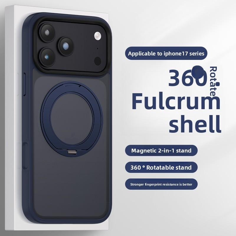Luxury 360 Rotating Magnetic Phone Case for iPhone 17 Pro Max 16 Plus 15 14 13 12 11 Shockproof Slim Fit for Magsafe Stand Cover