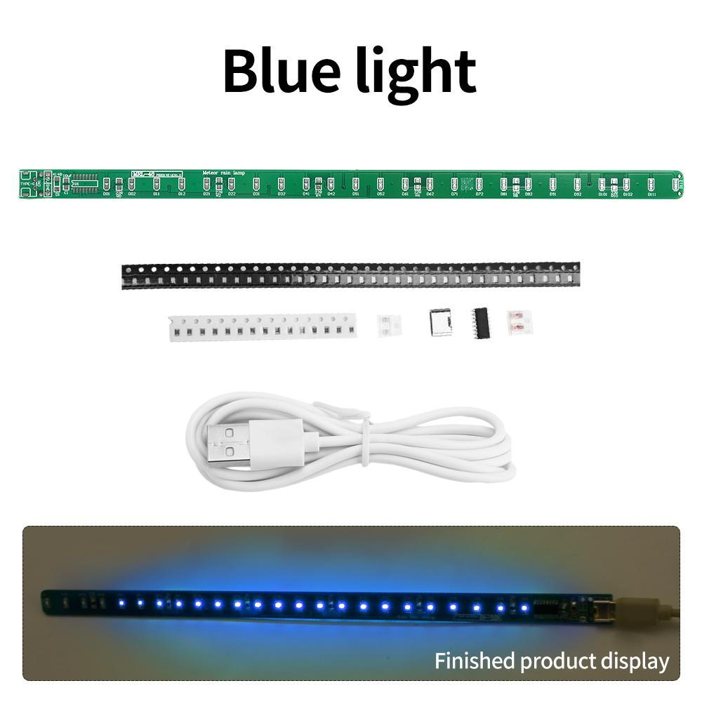 SMD NE555 CD4017 Rotating Flashing DC5V SMD LED Meteor Light Kit Electronic DIY Production Parts