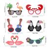 9/6Pcs Hawaiian Glasses Luau Summer Birthday Favors Decoration Tropical Party Fun Dress Prop Sunglasses Beach Wedding Supplies