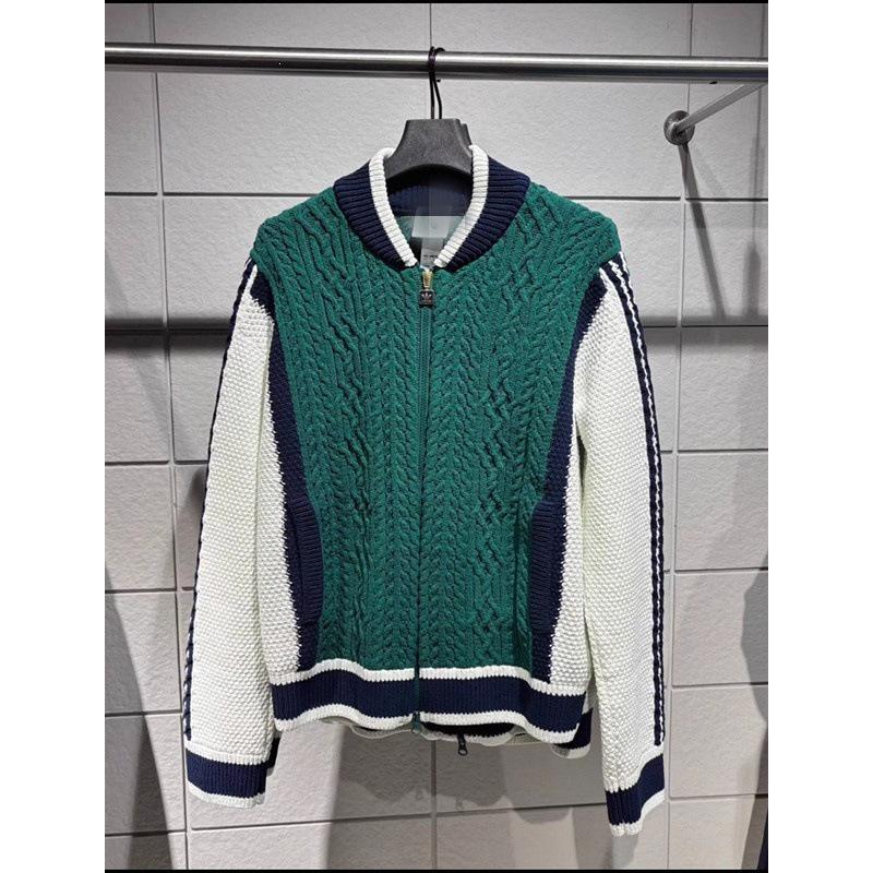 Cardigan casual in maglia unisex a tre strisce - Stile Primavera & Inverno