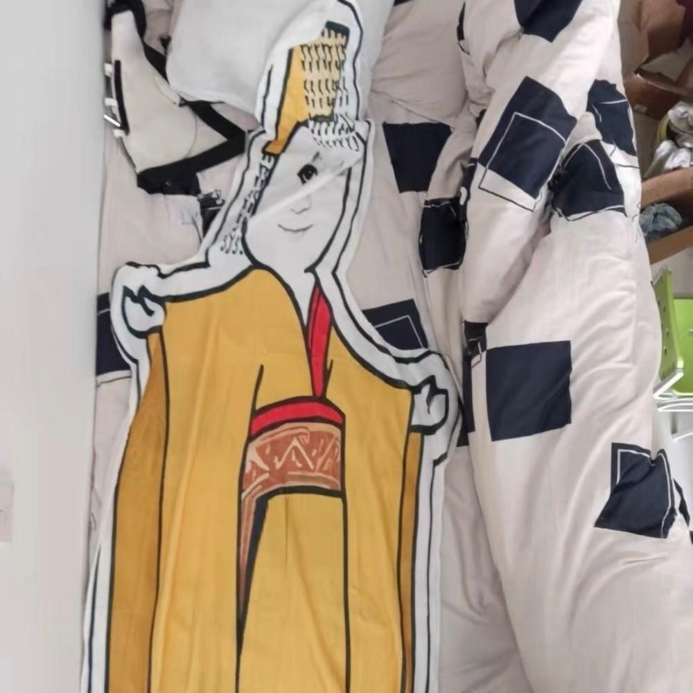 Flannel Chinese Meme Blanket Fade-resistant Sofa Throw Blanket Emperor Dragon Blanket  Living Room