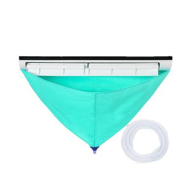 Split Air Conditioning Washing Bag AC Dust Cleaning Protective Service Cover with Drain Port Water