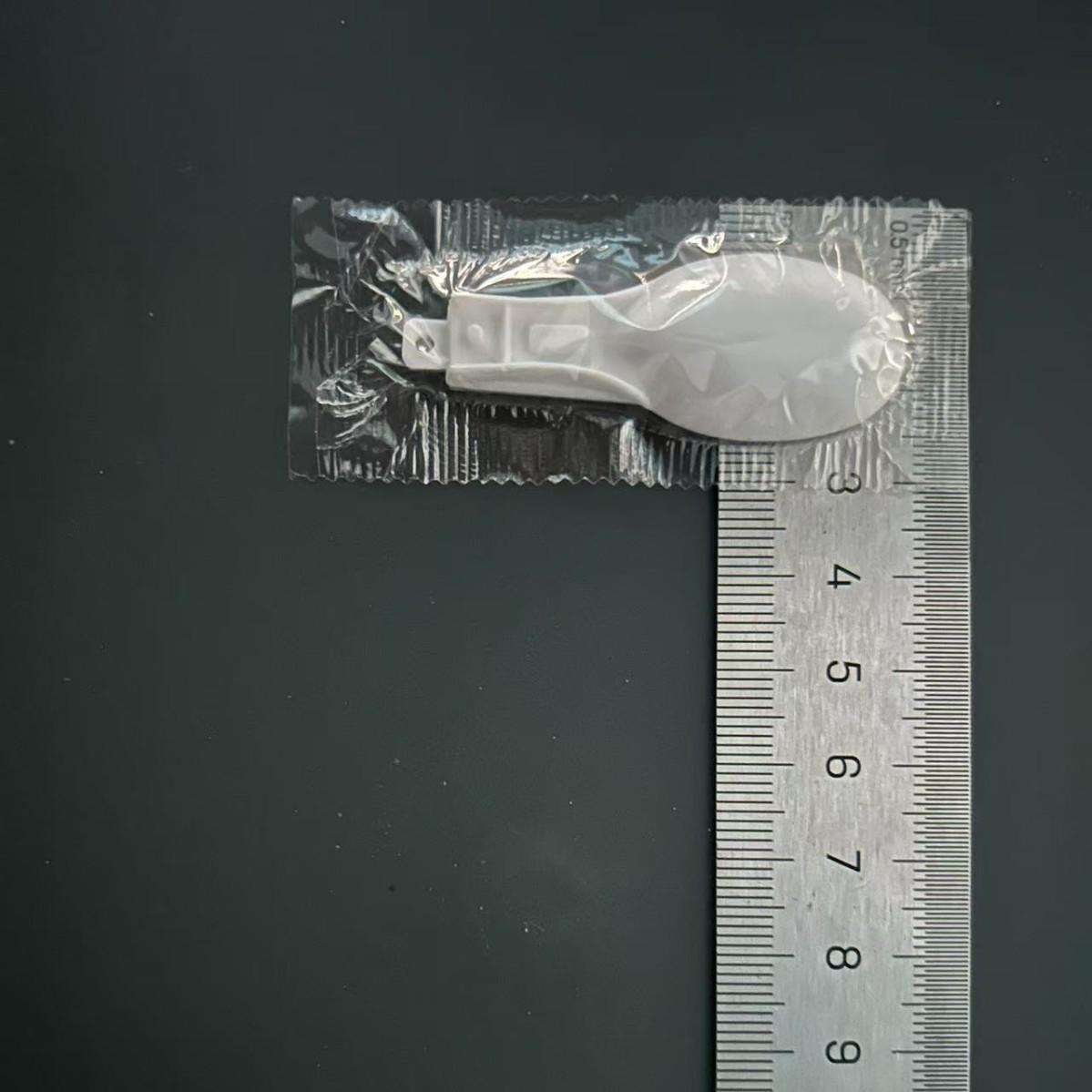 Disposable Folding Plastic Spoons for Jelly, Pudding, and Yogurt - Food Grade Material 50 pieces