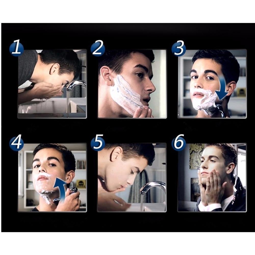 New 4 Pieces Shaver 5-Layer Blade for Men's Facial Care Men's Razor Steel Blade Safe And Smooth