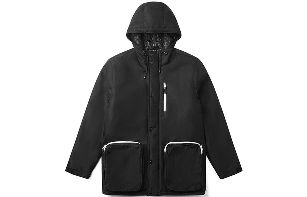 Vans Puffer Jackets Men s Black Hooded Thickened Other VN0A49K3BLK M