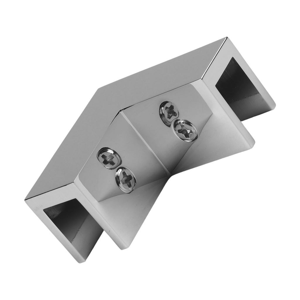 Brushed Brass Glass Holder Shower Door Glass Clamp Protector Square Glass Clamp Versatile Color Options Compact Size