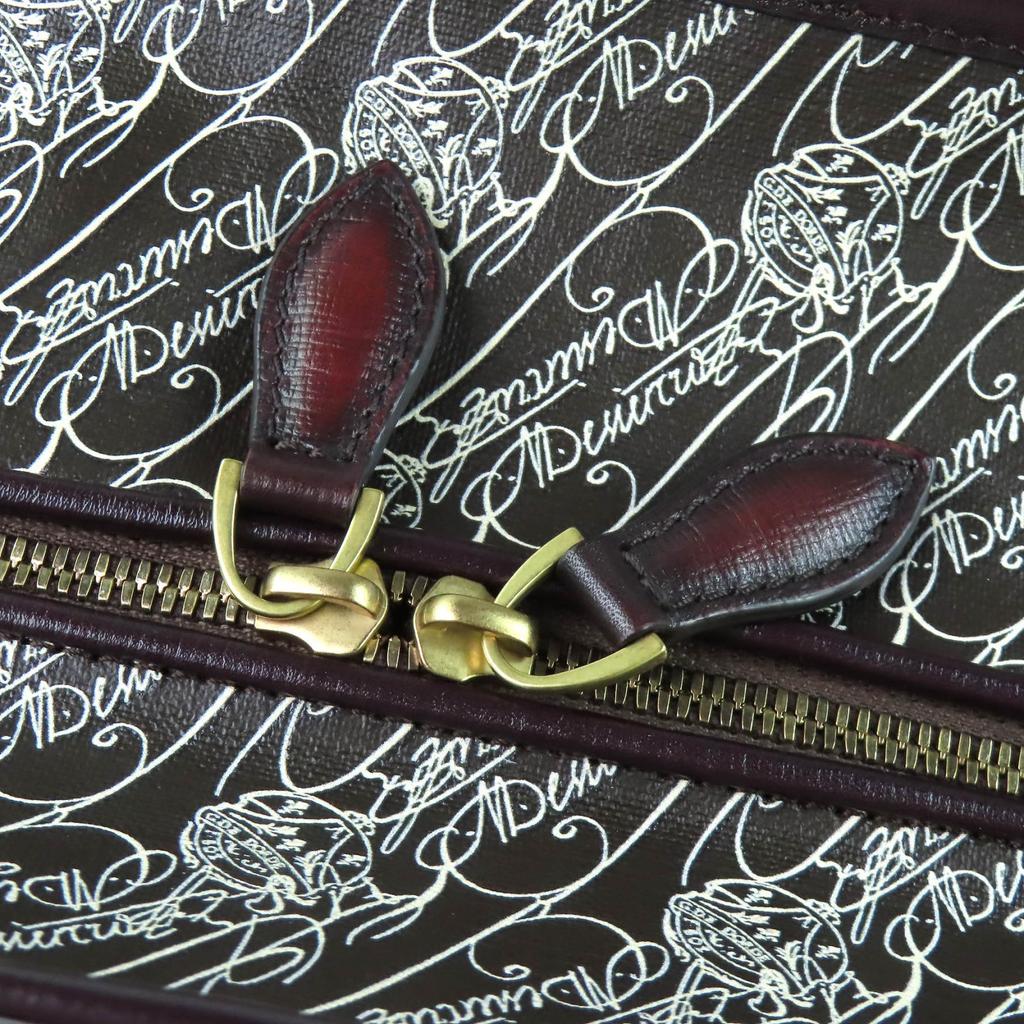 Excellent Berluti Tote Bag Cava de Voyage Toile Malbeuf Tote Bag Dark brown mens Used