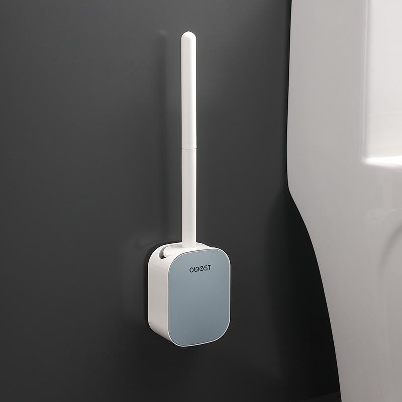 

Высококачественная роскошная туалетная щетка для ванной комнаты, настенное крепление, быстрый слив, чистящий инструмент, щетка для чистки, наборы аксессуаров для ванной комнаты синий