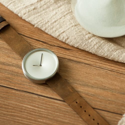 TAX TIME GLASS Quartz Watch TS1801B, Officially Imported, Brown