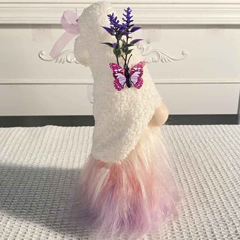 Lavender Gnomes Plush Scandinavian Tomtes Dwarf Swedish Gnomes Ornaments Home Table Valentines Day Decoration Gift