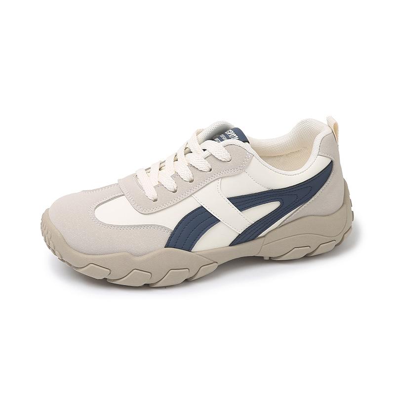 Thick-soled German training shoes women's spring and autumn 2025 new Korean version versatile round head lace-up college style casual sports
