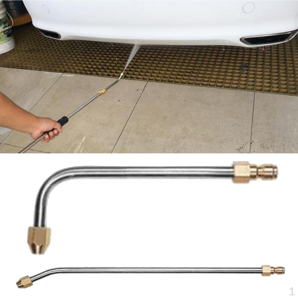 

2pcs High Pressure Washers Metal Pole 90° & Angled Lengthen Spray Replacement Parts cleaning