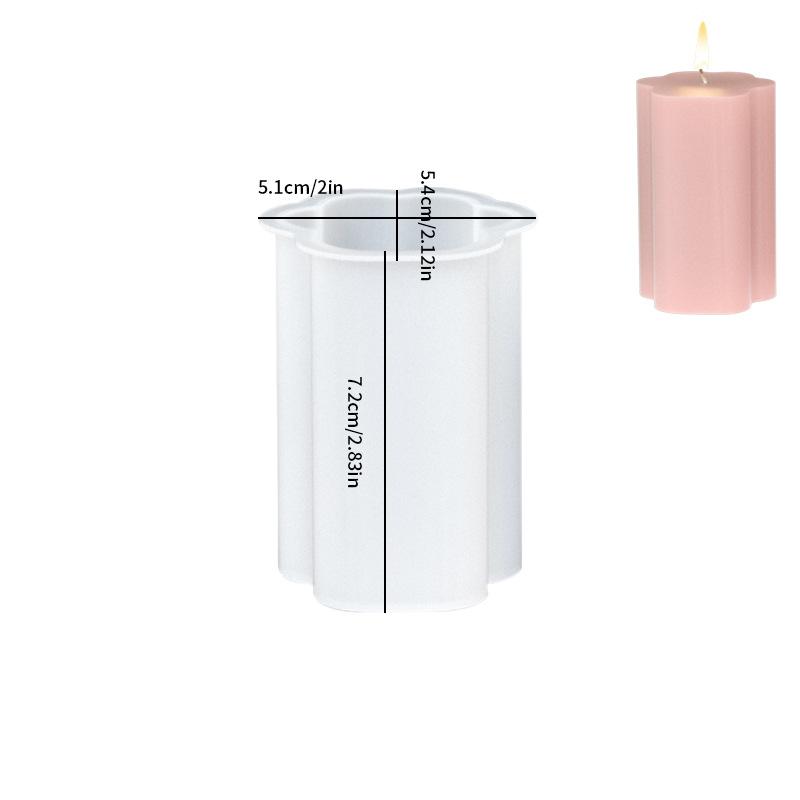 

DIY Silicone Mold for Cylindrical Candles with Lace Pattern Flexible Non-Stick Candle Making Mold for Handmade Candle Crafting One Size белый