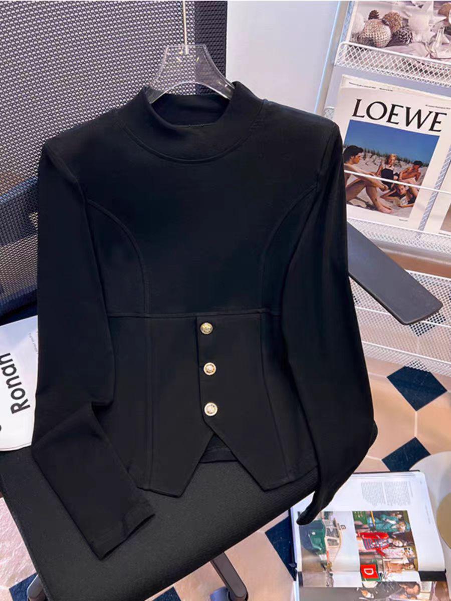 Korean Style Women s Thermal Fleece Lined Long Sleeve Base Layer Top 3XL (145-160 jin)