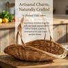Harvest Baskets Decorative Portable Large Capacity With Handle Garden Vegetable Basket For Beach Picnic Orchard Farmers Market
