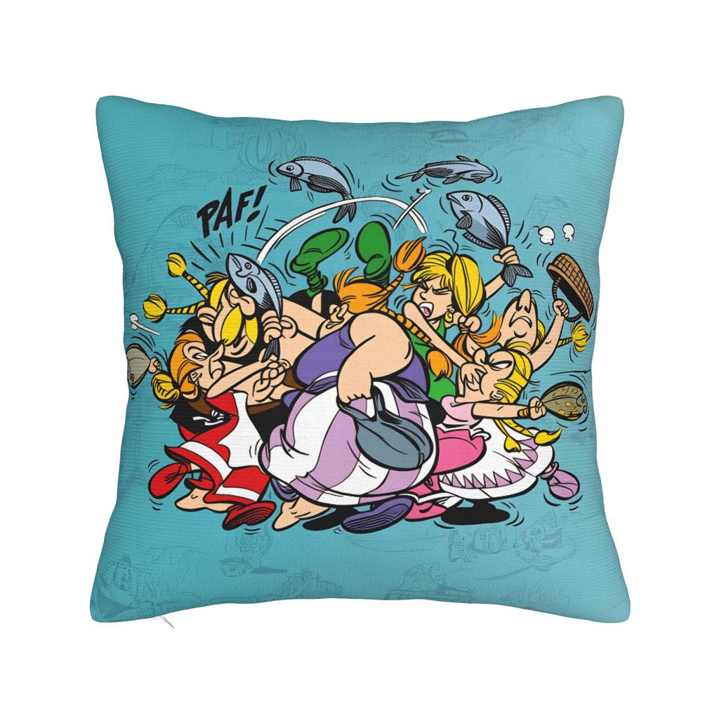 Pillow Cover A-Asterix E-Et Obelix Manga Fashion Pillow Case For Living Room Sofa Pillowcases