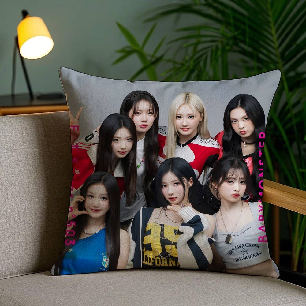 Music Album DRIP B-BabyMonster-MT Cushions Pillow Case Sofa And Living Room Decorative Cushion Covers Dust-proof And Mite-proof