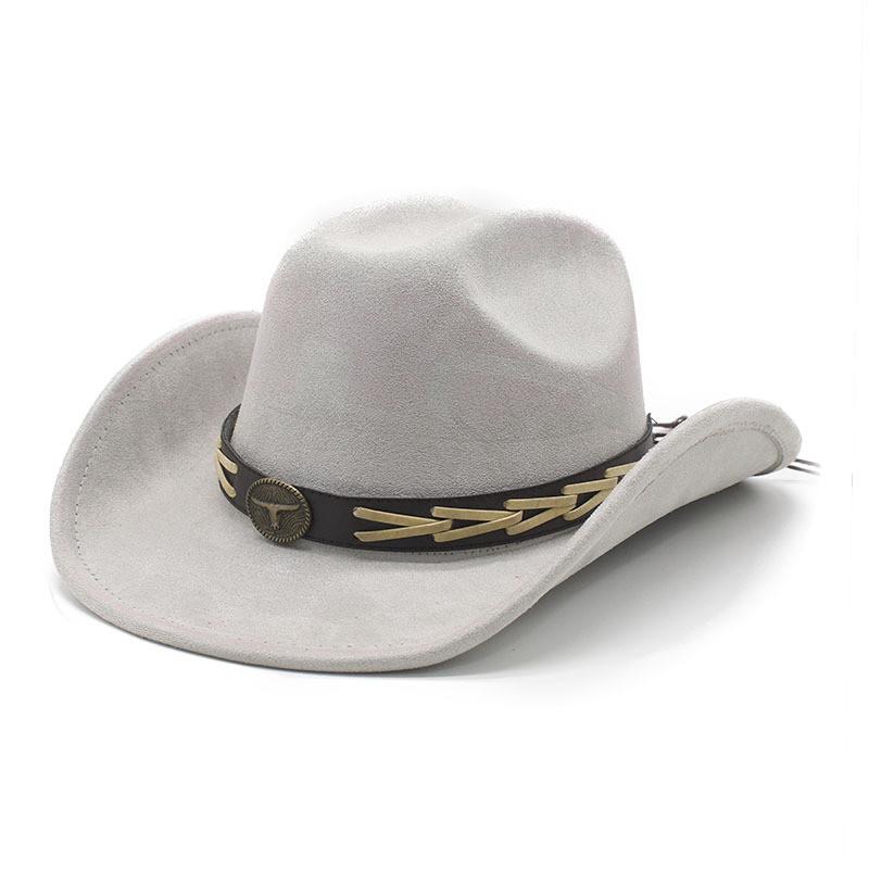 Knot Embroidered Wide Brim Hat With Polyester Wool For Spring Summer Cultural Fashion