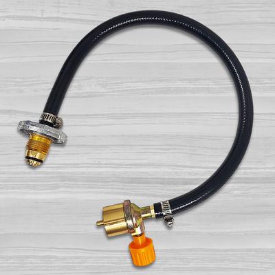 Propane Refill Adapter Hose with ON-Off Control Valve Propane Refill Hose Aluminum Alloy For Outdoor Camping for Outdoor Camping