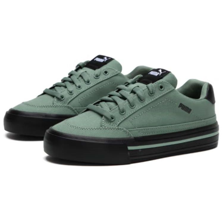 Puma Court Classic Vulc Unisex Forest Green Black 395020-04