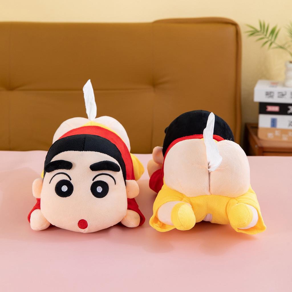 Peluche di Crayon Shin Chan Copri Scatola di Fazzoletti con Imbottitura in Cotone PP per Uso Domestico e come Regalo