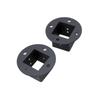 Set of 6 Powder Coated Steel Post Base Anchors for Fence Railings Privacy Panel Gazebos Pergolas and Mailbox Support