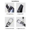 Alloy Car Keychain Key Ring Anti-Loss Keyring Pendant For Mitsubishi Ralliart ASX Lancer Cordia Pajero Mirage Triton Outlander