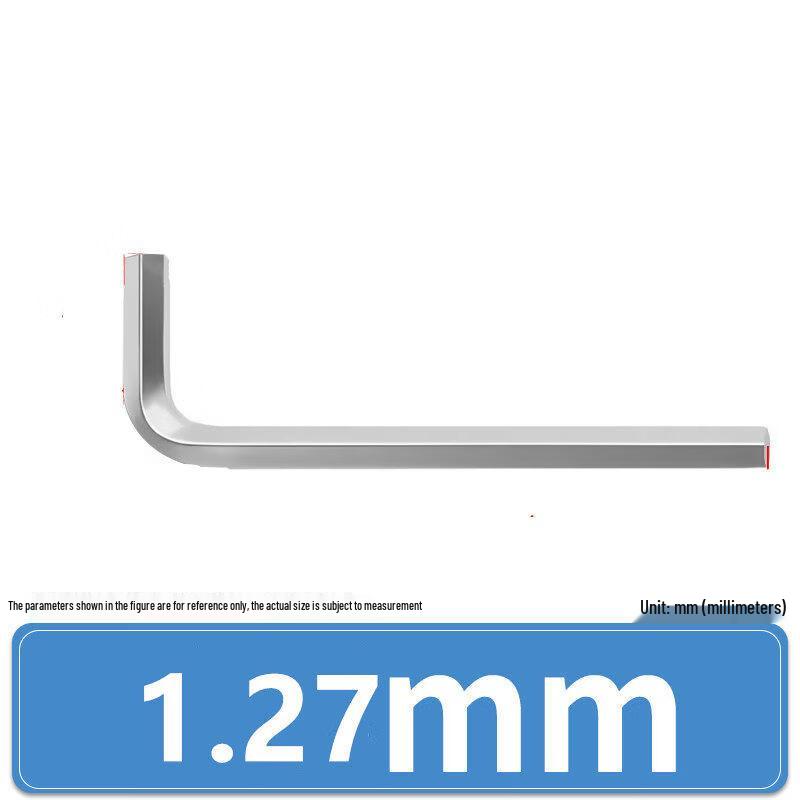 L-Shaped Hex Key Set: Single Flat Head Allen Screwdriver & Hexagonal Wrench (Metric)