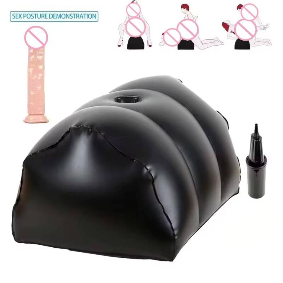 Adult PVC Inflatable Sofa Fun Stool Cushion For Couples Bathroom Toy Women's Masturbation Fun Sex Furniture