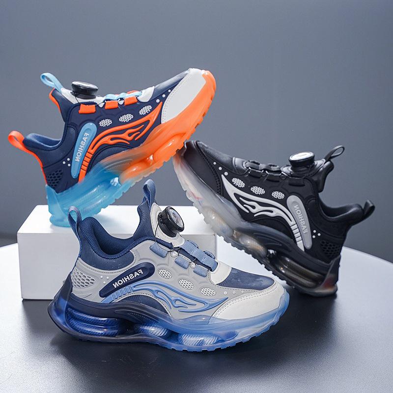 Zapatillas de Correr y Deportivas Impermeables de Cuero para Niños Otoño/Invierno 2025 con Suela Blanda