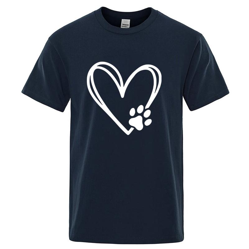 Summer Tshirt Cotton Blend Funny Cat Love Print Unisex Loose Oneck Cool T Shirt for Unisex Short Sleeve Tshirt Male Tees Tops