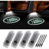 4 peças Luzes LED com Logo para Porta de Carro para Land Rover, Projetor de Cortesia de Boas-Vindas 3D Sem Fio, Luz Sombra Fantasma