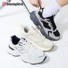 BAASPLOA Damen Sportschuhe mit dicker Sohle, Mesh Laufschuhe, Freizeitschuhe, Wanderschuhe, Studentenschuhe, weiße Schuhe, flache Sportschuhe, Tennisschuhe