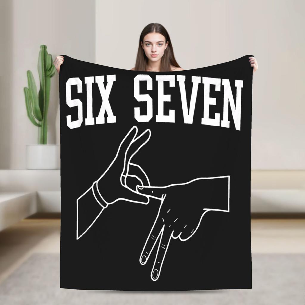 67 Six Seven Meme Mom 67 Meme Plush Blanket Kids Adult  Flannel Throw Blanket For Couch Bed Super Warm Bedspread Gift Idea
