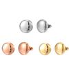 Titanium Steel Stud Earrings for Women, Doudou, Japanese and Korean Earrings, Simple Pierced Earrings.