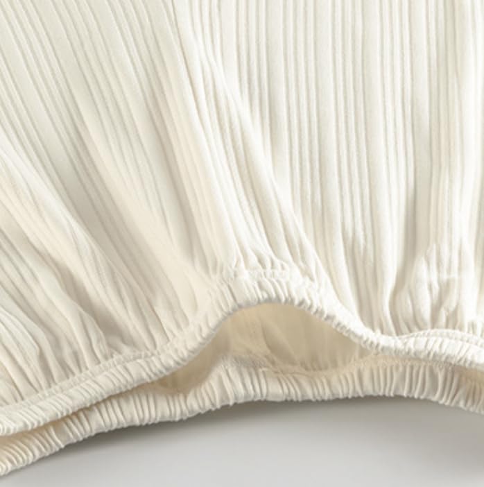 Lolita Long Sleeve Pajama Set Pants White Cosplay Ruffles White [Lady Lazy] (L)