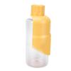 Pet Water Bottle Foldable Silicone Dog Cat Travel Drinking Bowl with Press Control Spout for Outdoors