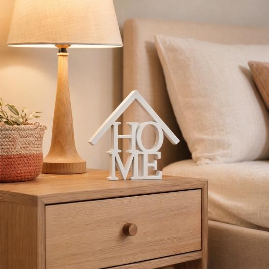 Letrero de Mesa para el Hogar Impreso en 3D, Letrero de Letras Moderno Independiente para el Hogar, Letrero Decorativo de Palabras para Mesa, Regalo de Inauguración para Casa Nueva