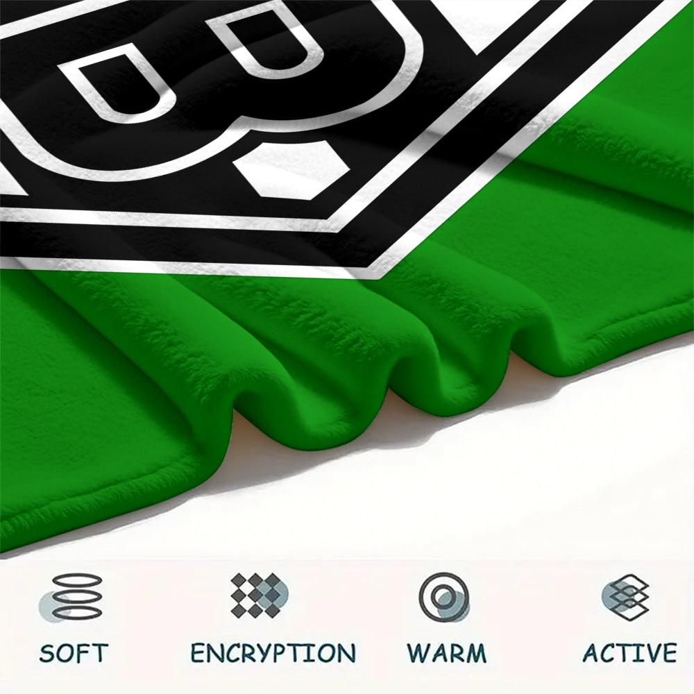 Borussia Print Flannel Blanket, High quality Comfortable for All Seasons, Home Decor, Warmth and Comfort, Perfect for Christmas Gifts